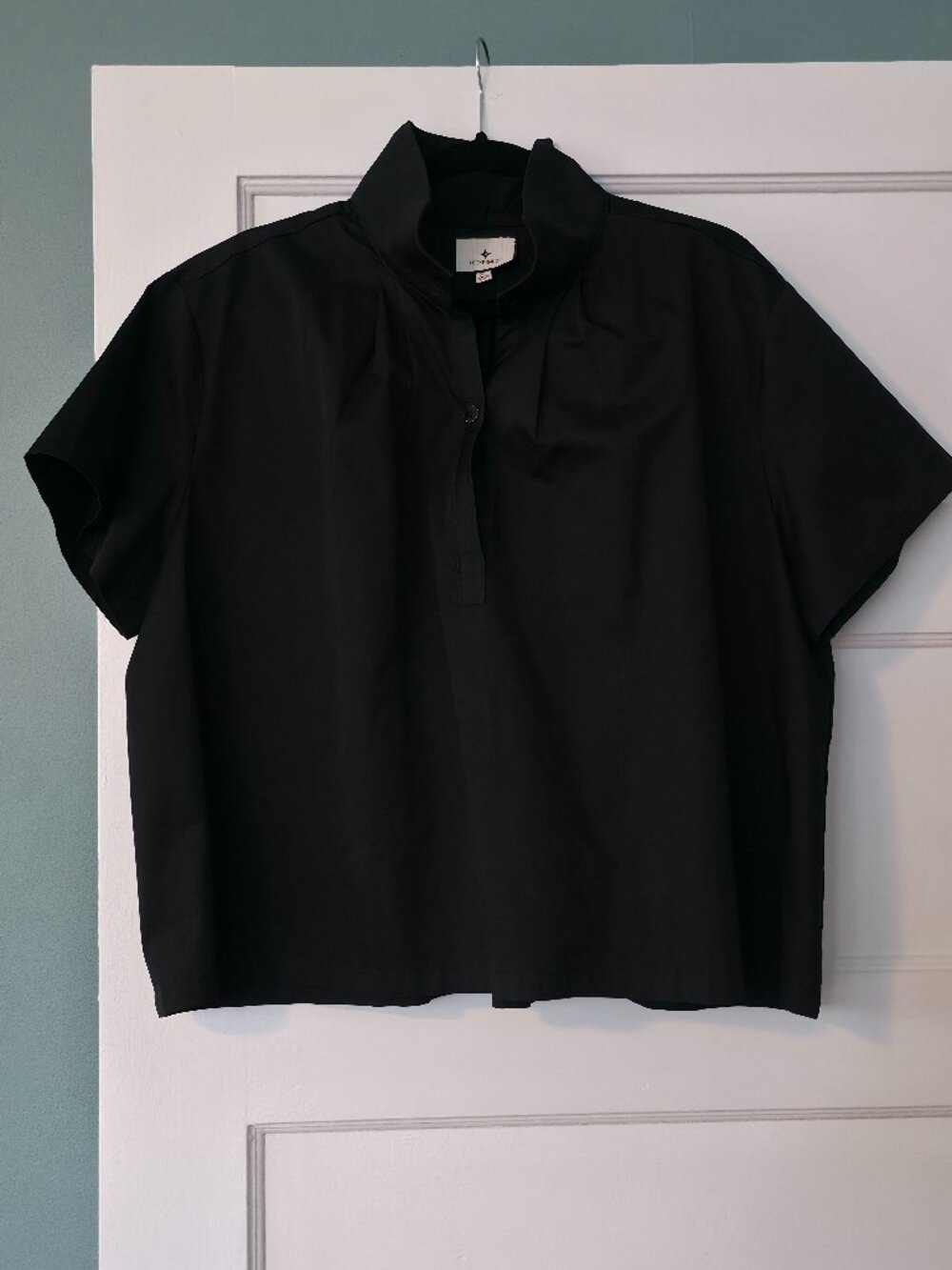 Like New - Tuckernuck Black Finn Popover Blouse